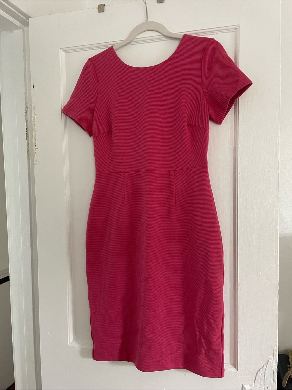 Boden Hot Pink Short-Sleeve Sheath Dress